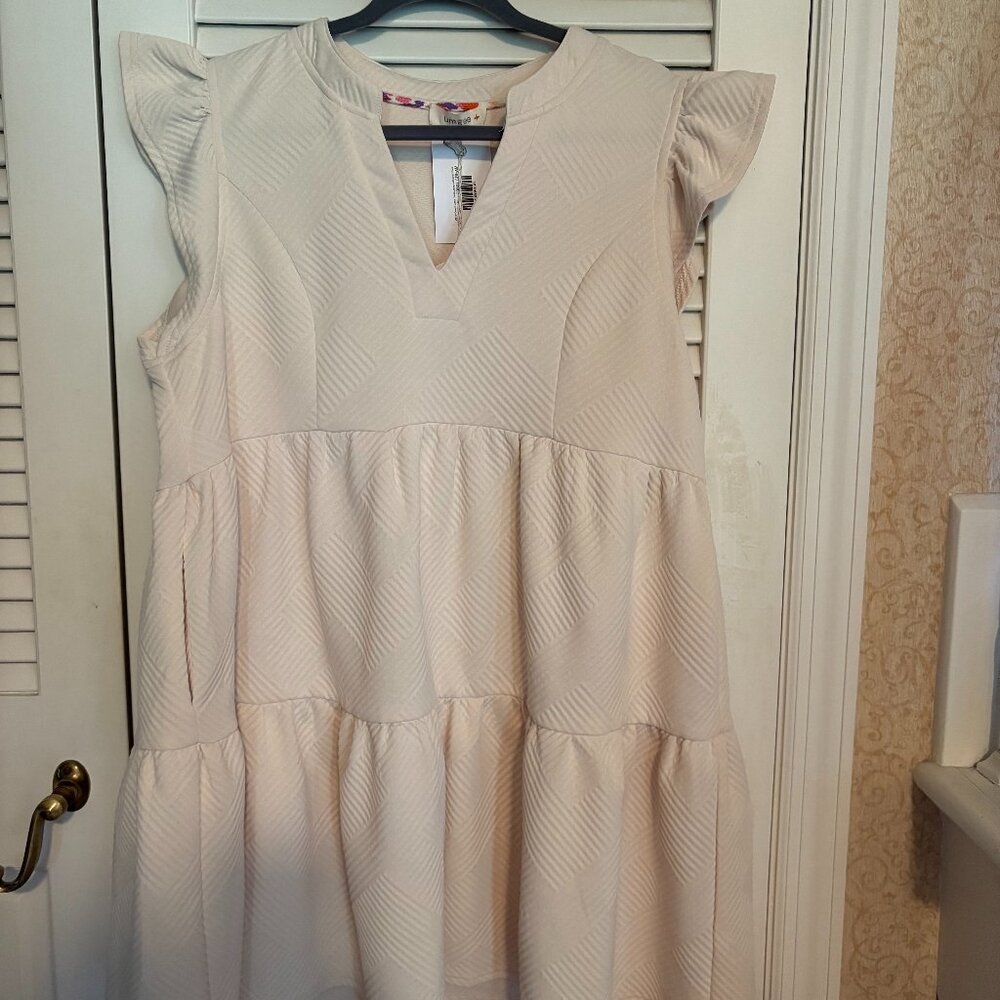 cream dress